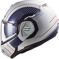 Casque Modulaire Ls2 Ff906 Advant Cooper Blanc Bleu