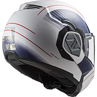 Casque Modulaire LS2 FF906 Advant Cooper blanc bleu - 3