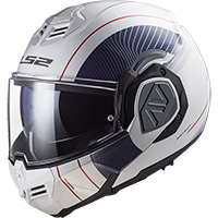 Casco Modulare Ls2 Ff906 Advant Cooper Bianco Blu