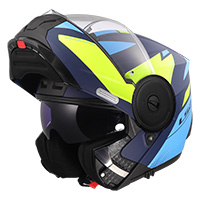 Casco Ls2 Ff902 Scope 2 Duria Blu Giallo Opaco