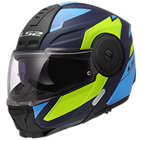 Casco Ls2 Ff902 Scope 2 Duria Blu Giallo Opaco - img 2