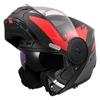 Casco Ls2 Ff902 Scope 2 Duria Nero Rosso Opaco