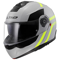 Ls2 Strobe 2 Autox Modular Helmet Grey Yellow