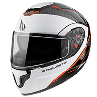 Casque Modulaire Mt Helmets Atom Sv Opened B5 rouge - 2