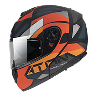 Casco modular Mt Helmets Atom Sv W17 A4 naranja - 3
