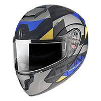 Casco Modulare Mt Helmets Atom Sv W17 A2 Grigio - img 2