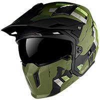 Mt Helmets Streetfighter Sv Skull A16 Green Matt