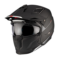 MT Helmets Streetfighter SV S Solid A1 negro opaco