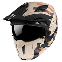 Mt Helmets Streetfighter Sv Skull A14 Orange Mat