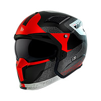 Mt Helmets Streetfighter Sv S Totem B15 Rosso Opaco
