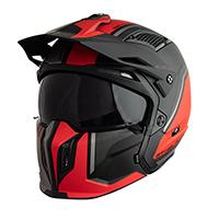 Mt Helmets Streetfighter Sv Twin C5 Rosso Opaco