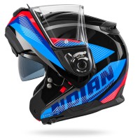 Casque Nolan N100.6 Scia bleu rouge - img 2