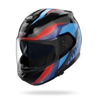 Casque Nolan N100.6 Scia bleu rouge