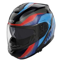 Casque Nolan N100.6 Scia bleu rouge