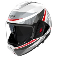 Casco Nolan N120.1 Duetto bianco grigio