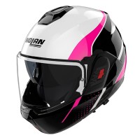 Casque Nolan N120.1 Fluente rose