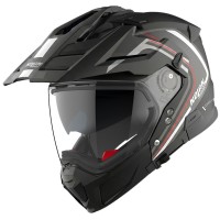 Nolan N70.3X Radiante Helmet black red matt