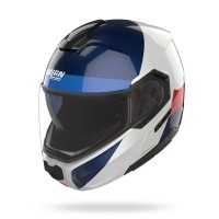 Nolan N90.3 06 Blocco Casque blanc bleu rouge