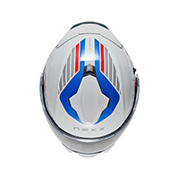 Nexx X.Lifetour Globe Helm weiss blau - 4