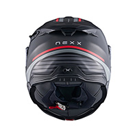 Nexx X.Lifetour Globe Helm schwarz rot matt  - 4