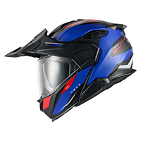 Nexx X.lifecountry Terra Helmet Blue Red Matt - 3