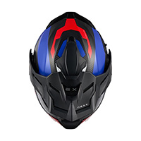 Nexx X.lifecountry Terra Helmet Blue Red Matt - 4