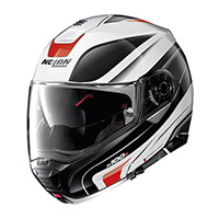 Casco Nolan N100.5 Orbiter N-COM bianco rosso