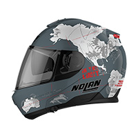 Nolan N100.6 Legend Checa N-com Helmet Grey - 3