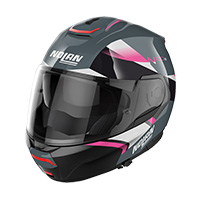 Nolan N100.6 Paloma N-com Helmet Grey Pink