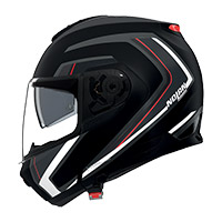 Nolan N100.6 Radiante Helmet Silver Red Matt