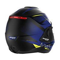 Nolan N120.1 Nightlife N-com Helmet Blue Yellow - 3