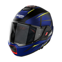 Casco Nolan N120.1 Nightlife N-com Blu Giallo