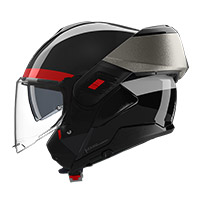 Nolan N120.1 Blocco Helmet Anthracite Red