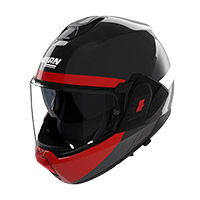Nolan N120.1 Blocco Helmet Anthracite Green Avorio