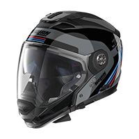 Casque Nolan N70.2 Gt 06 Jetpack N-com Noir Bleu