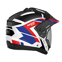 Nolan N70.2x Grandes Alpes N-com Modular Helmet Black White Red Blue - 3