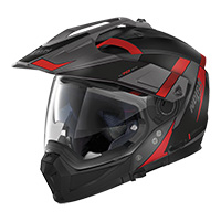 Casco Nolan N70.2X 06 Skyfall N-Com rojo