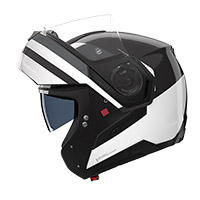 Nolan N90.3 06 Roboto Helmet Black Silver White