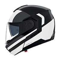 Nolan N90.3 06 Roboto Helmet Black Silver White - 3