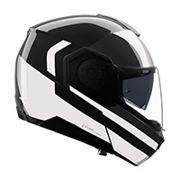 Nolan N90.3 06 Roboto Helmet Black Silver White - 4