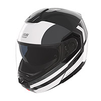 Nolan N90.3 06 Roboto Helmet Black Silver White