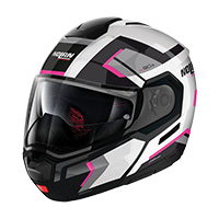 Casco Nolan N90.3 06 Lighthouse N-Com blanco viola