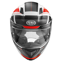 Casco modular Premier Delta Evo AS 2 BM blanco rojo