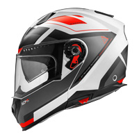 Casque modulable Premier Delta Evo AS 2 BM blanc rouge - 3