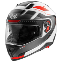 Casco modular Premier Delta Evo AS 2 BM blanco rojo