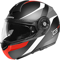 Schuberth C3 Pro Sestante Modular Helmet Red