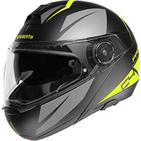 Casque modulaire Schuberth C4 Pro Merak jaune