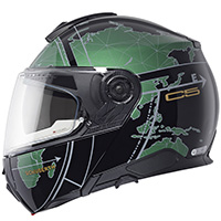 Schuberth C5 Globe Modular Helmet Green - 3