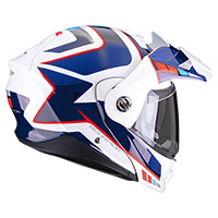 Scorpion ADX-2 Camino Modular Helm weiß blau rot - 3