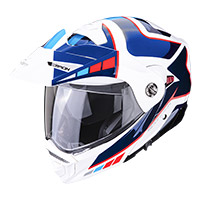 Scorpion Adx-2 Camino Modular Helmet White Blue Red